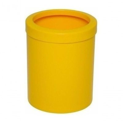 Kit 4 Lixeiras Home Office 12L Plástico Polipropileno Preto, Branco, Amarelo, Vermelho, Laranja