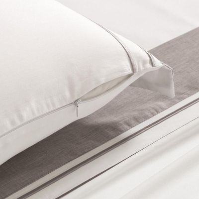 Jogo De Cama Queen 4 Peças Altenburg Cetim 300 Fios Essential Bege