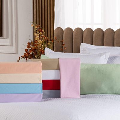Capa Fronha De Xuxão Avulsa Travesseiro De Corpo Cores Lisas 1,45m X 45cm - Percal 140 Fios 100% Algodão Cor Verde