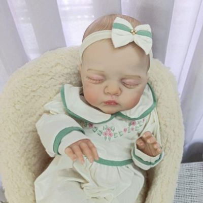 Bebe Reborn Menina, Dormindo, Realista, Corpo De Pano Macio Realista