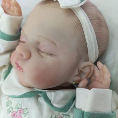 Bebe Reborn Menina, Dormindo, Realista, Corpo De Pano Macio Realista