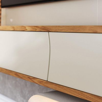 Home Suspenso Egeu 2 Portas Basculantes - Ssx Multicoisas Cor Off White Matte/freijo