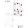 Guarda-roupa Infantil 122cm 4 Portas E 2 Gavetas Realeza Multimóveis Mp4453 Branco/off White Branco/off White