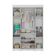 Guarda-roupa Infantil 122cm 4 Portas E 2 Gavetas Realeza Multimóveis Mp4453 Branco/off White Branco/off White