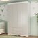 Guarda-roupa Infantil 122cm 4 Portas E 2 Gavetas Realeza Multimóveis Mp4453 Branco/off White Branco/off White