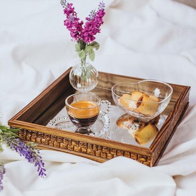 Conjunto 04 Xícaras De Cafezinho De Cristal 85ml Com Pires Coração Pearl Wolff
