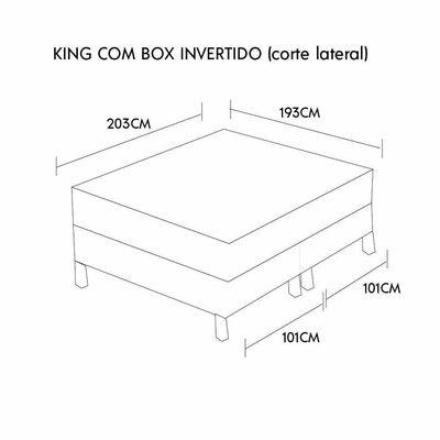 Colchão Natural Gel Articulado Marrom 25cm Opcionais Box E Kit Zen Medida King 193x203cm