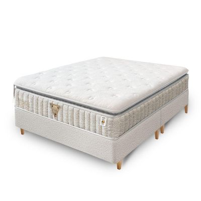 Colchão Firme Natural 2025- 100% Latex Firme Opcionais Box E Kit Spa Medida Queen 158x198cm