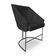Kit 2 Poltronas Luxo Alana Veludo Preto Base Ferro Preto - Pallazio