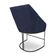 Kit 4 Poltronas Luxo Alana Suede Azul Marinho Base Ferro Preto - Pallazio