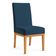 Kit 6 Cadeiras De Jantar Brisa Suede Base De Madeira - Pallazio Cor Azul Marinho