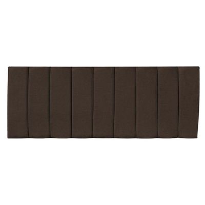 Kit Cabeceira Painel E Calçadeira Recamier Baú Queen 1,60m Holanda Suede Marrom - Pallazio