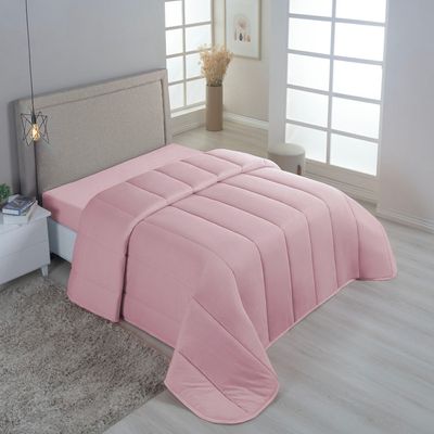Edredom Minimal Queen Super Macio Malha 100% Algodão 01 Peça - Rose