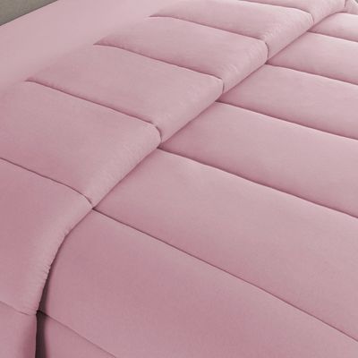 Edredom Minimal Queen Super Macio Malha 100% Algodão 01 Peça - Rose