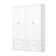Guarda Roupa Solteiro 4 Portas E 4 Gavetas Amy Casa 812 Branco Hp