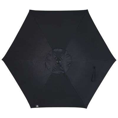 Guarda-Sol Milagres Premium em Alumínio 2,40m Preto Bel Único