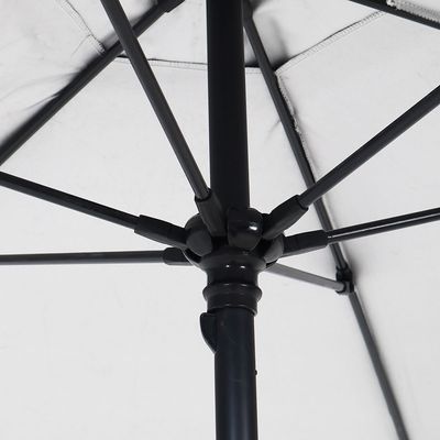 Guarda-Sol Milagres Premium em Alumínio 2,40m Preto Bel Único