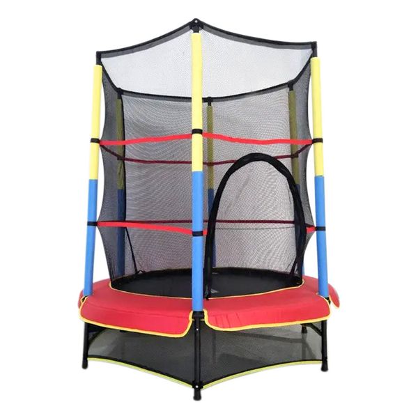 Cama Elástica Pequena 138cmX163cm Play&Fun Colorida Cama Elástica Pequena 138cmX163cm Play&Fun Colorida