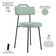 Kit 06 Cadeiras Decorativa Estofada Para Sala De Jantar Barcelona L02 Linho Verde Menta - Lyam Decor