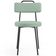 Kit 06 Cadeiras Decorativa Estofada Para Sala De Jantar Barcelona L02 Linho Verde Menta - Lyam Decor