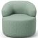 Poltrona Giratória Orgânica Para Sala De Estar Living Helena L02 Linho Verde Menta - Lyam Decor