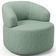 Poltrona Giratória Orgânica Para Sala De Estar Living Helena L02 Linho Verde Menta - Lyam Decor