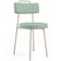 Cadeira Decorativa Estofada Para Sala De Jantar Barcelona Arena L02 Linho Verde Menta - Lyam Decor