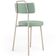Cadeira Decorativa Estofada Para Sala De Jantar Barcelona Arena L02 Linho Verde Menta - Lyam Decor