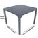 Mesa Quadrada Haiti 100cm Com Tampo Ripado Em Alumínio Trama