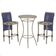 Mesa Bistrô E 2 Banquetas Roma Fendi Corda Estofado 5 Trama Azul