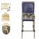 Mesa Bistrô E 2 Banquetas Roma Fendi Corda Estofado 5 Trama Azul