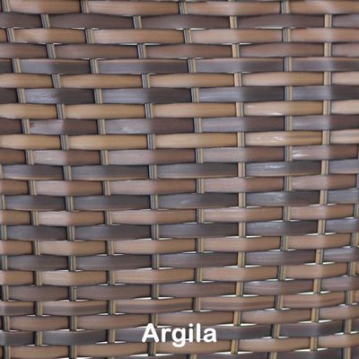 Mesa Garden Alumínio Pintura Eletrostática Fibra Trama Argila