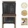 Mesa Bistrô E 4 Banquetas Roma Fendi Corda Estofado 9 Trama Preto