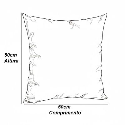 2 Almofadas Cheias Para Sofá Decorativas Impermeáveis Grande Floral Marrom