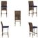 Mesa Bistrô E 2 Banquetas Roma Fendi Corda Estofado 10 Trama Marrom