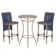 Mesa Bistro E 2 Banquetas Roma Fendi Corda Náutica 11 Azul