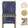 Mesa Bistro E 2 Banquetas Roma Fendi Corda Náutica 11 Azul