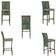 Mesa Bistrô 2 Banquetas Roma Corda Náutica Estofado 5 Trama Verde