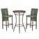 Mesa Bistrô 2 Banquetas Roma Corda Náutica Estofado 5 Trama Verde
