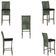 Mesa Bistro E 4 Banquetas Roma Marrom Corda Náutica 12 Verde
