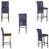 Mesa Bistrô E 2 Banquetas Roma Marrom Corda Estofado 9 Trama Azul