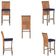 Mesa Bistrô 2 Banquetas Roma Marrom Corda Estofado 10 Trama Terra Cota