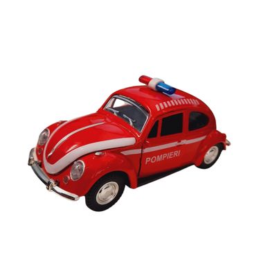 Netcar Metal Fusca Fricção Bombeiro 1/32 - Net Toy