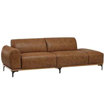 Sofá Living Unne 3 Lugares 180cm Terminal Esq. Corano Caramelo - Nexta Casa