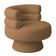Poltrona Orgânica Mabel Base Giratória Bouclé Terracota - Nexta Casa