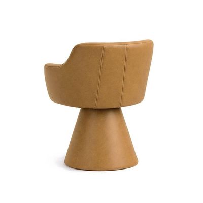Cadeira De Mesa De Jantar Jade Base Cone Corano Camel - Nexta Casa