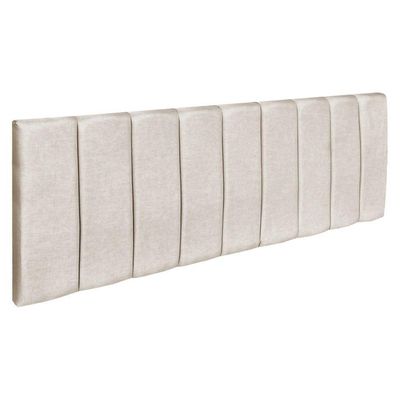 Cabeceira Painel King 1,95m Holanda Suede - Pallazio Cor Bege