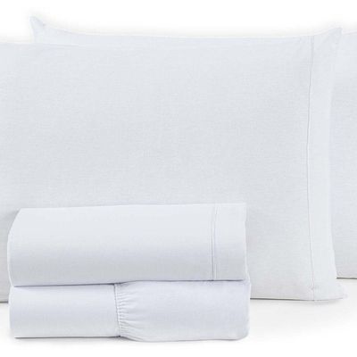 Jogo De Cama Montreal Casal King 4 Peças Percal 150 Fios 100% Algodão - Branco