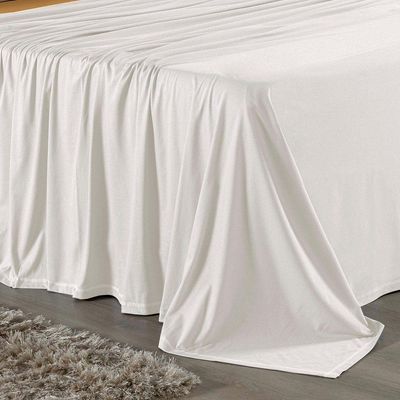 Jogo De Cama Casal Nobre 4 Peças Lençol Com Elástico De 30cm De Altura Malha 100% Algodão - Palha / Cobre