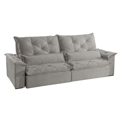 Sofá Melt 02 Módulos De 90cm Br 25cm Meu Sofá Online B026 Veludo Prata